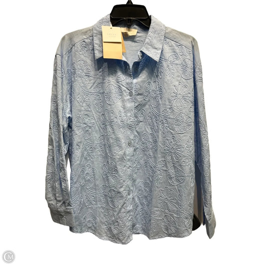 Top Long Sleeve By Clothes Mentor In Blue, Size: S