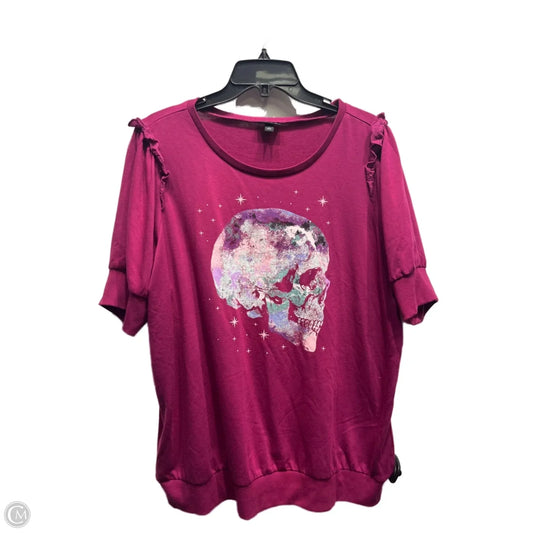 Top Short Sleeve By Torrid In Purple, Size: 1x