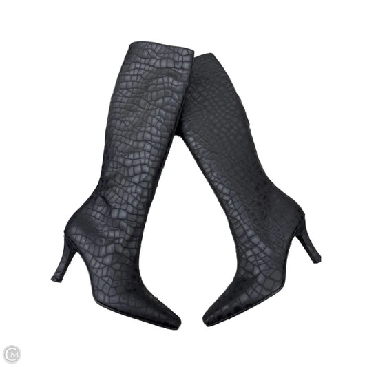Boots Designer By Stuart Weitzman In Black, Size: 7.5
