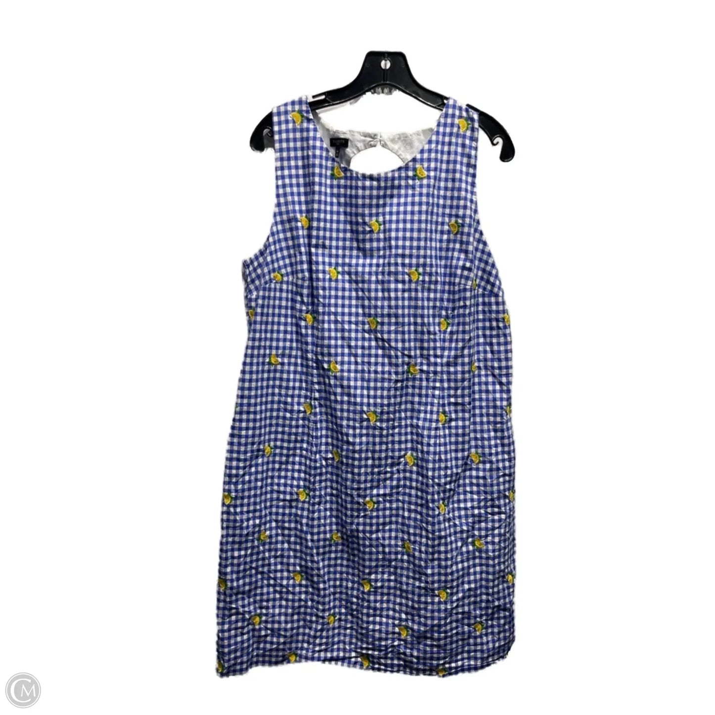 Dress Casual Short By Talbots In Blue & Yellow, Size: 14
