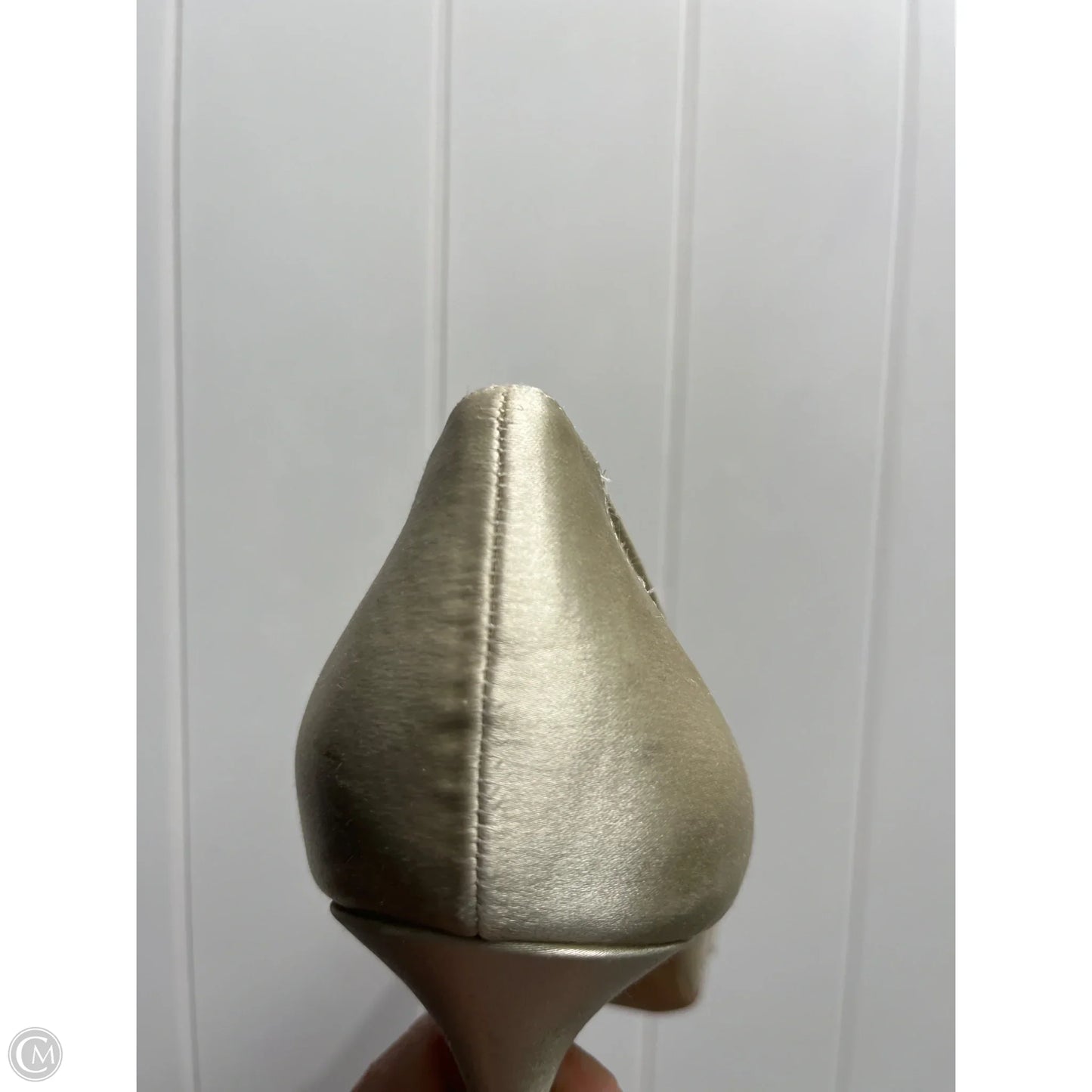 Shoes Heels Stiletto By Badgley Mischka In Cream & Silver, Size: 10