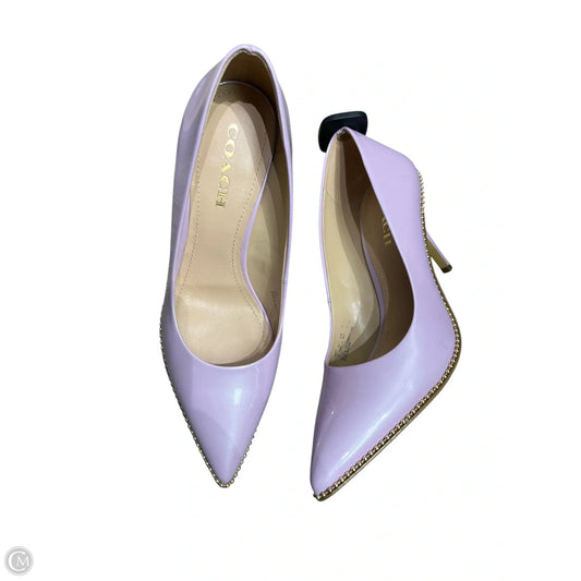 Shoes Designer By Coach In Purple, Size: 10
