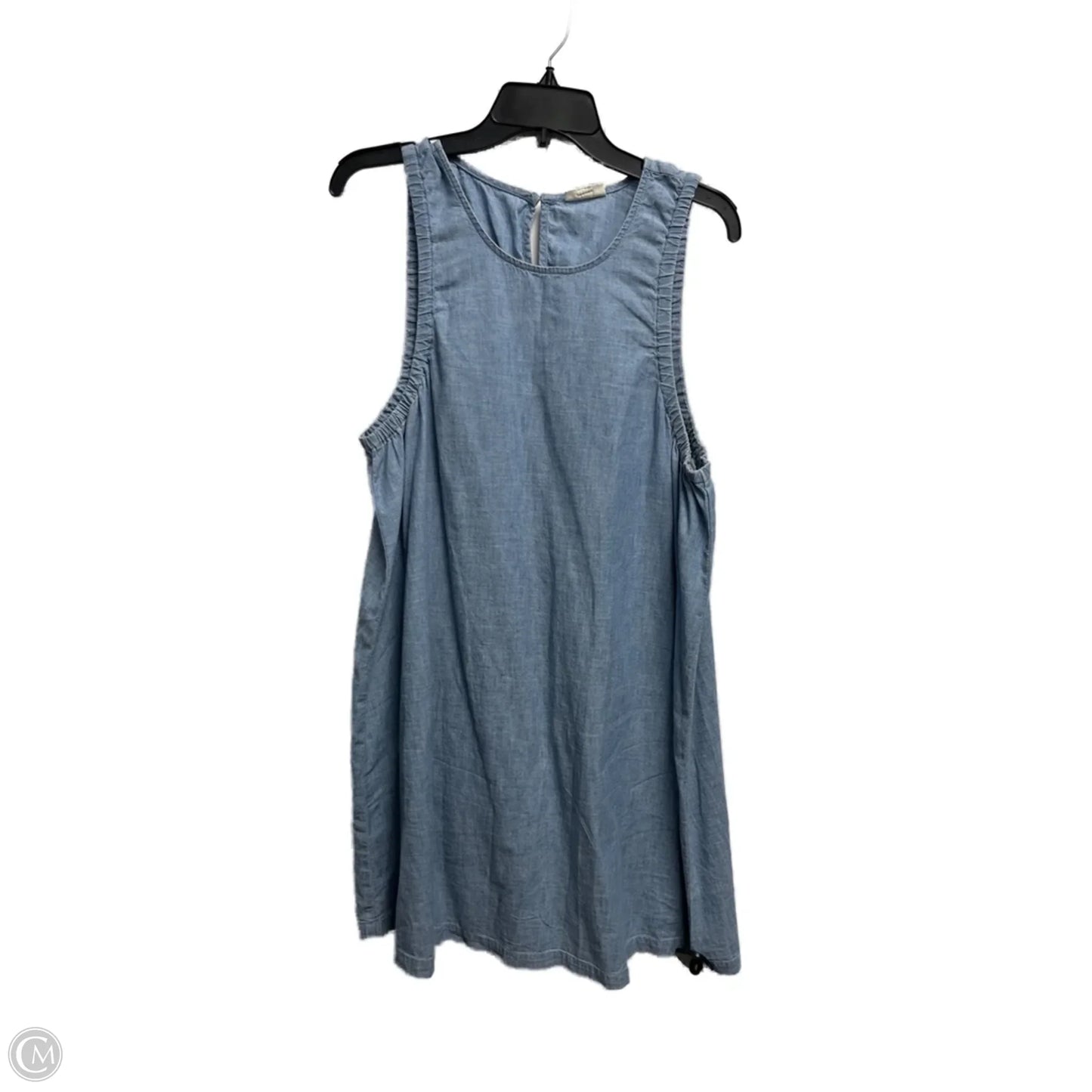 Dress Casual Short By Ana In Blue Denim, Size: Xxl