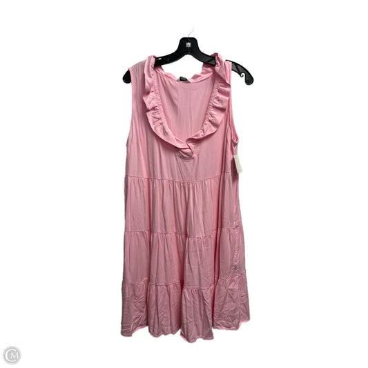 Dress Casual Short By Crown And Ivy In Pink, Size: Xxl
