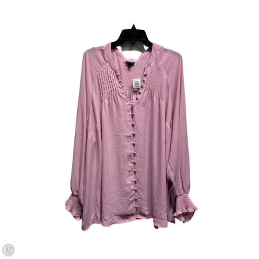 Top Long Sleeve By Torrid In Purple, Size: 4x