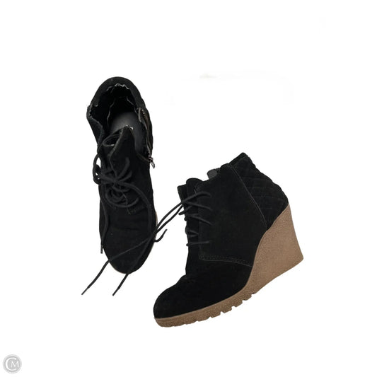 Boots Ankle Heels By Mia In Black, Size: 7