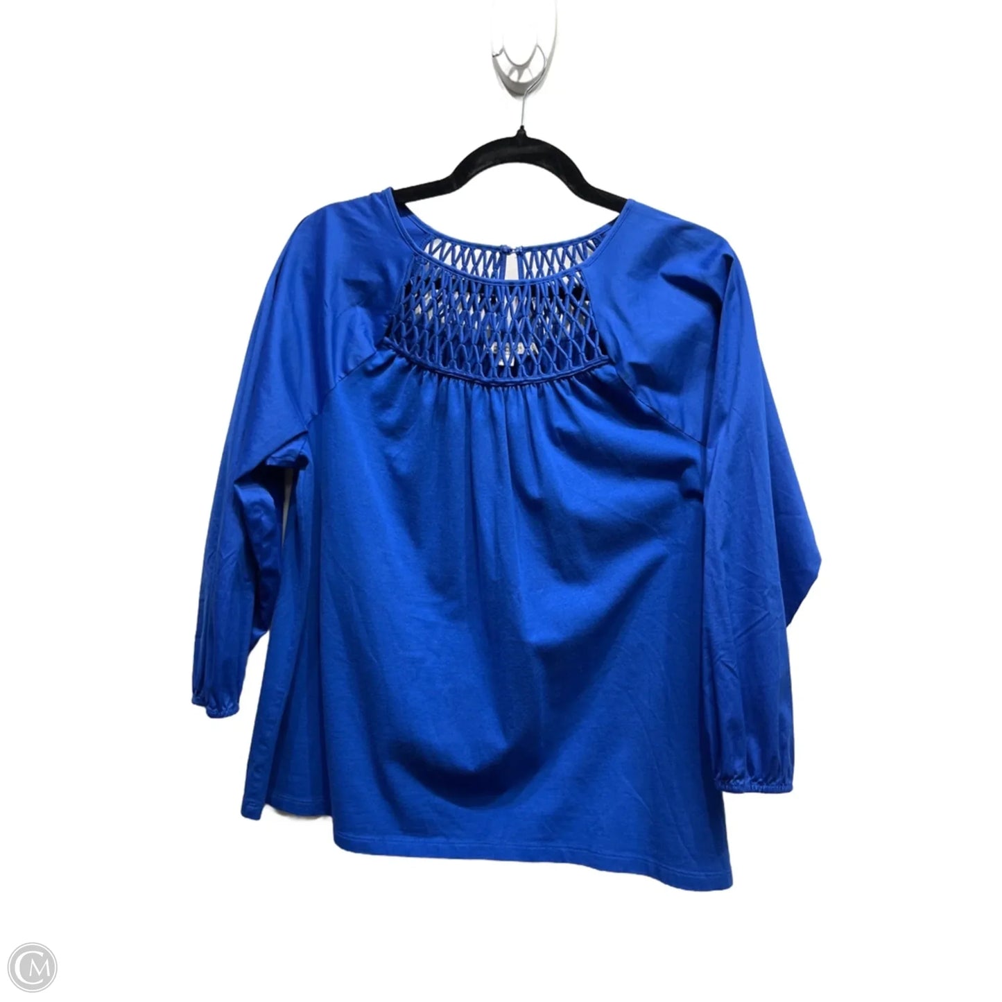 Top Long Sleeve By Chicos In Blue, Size: L