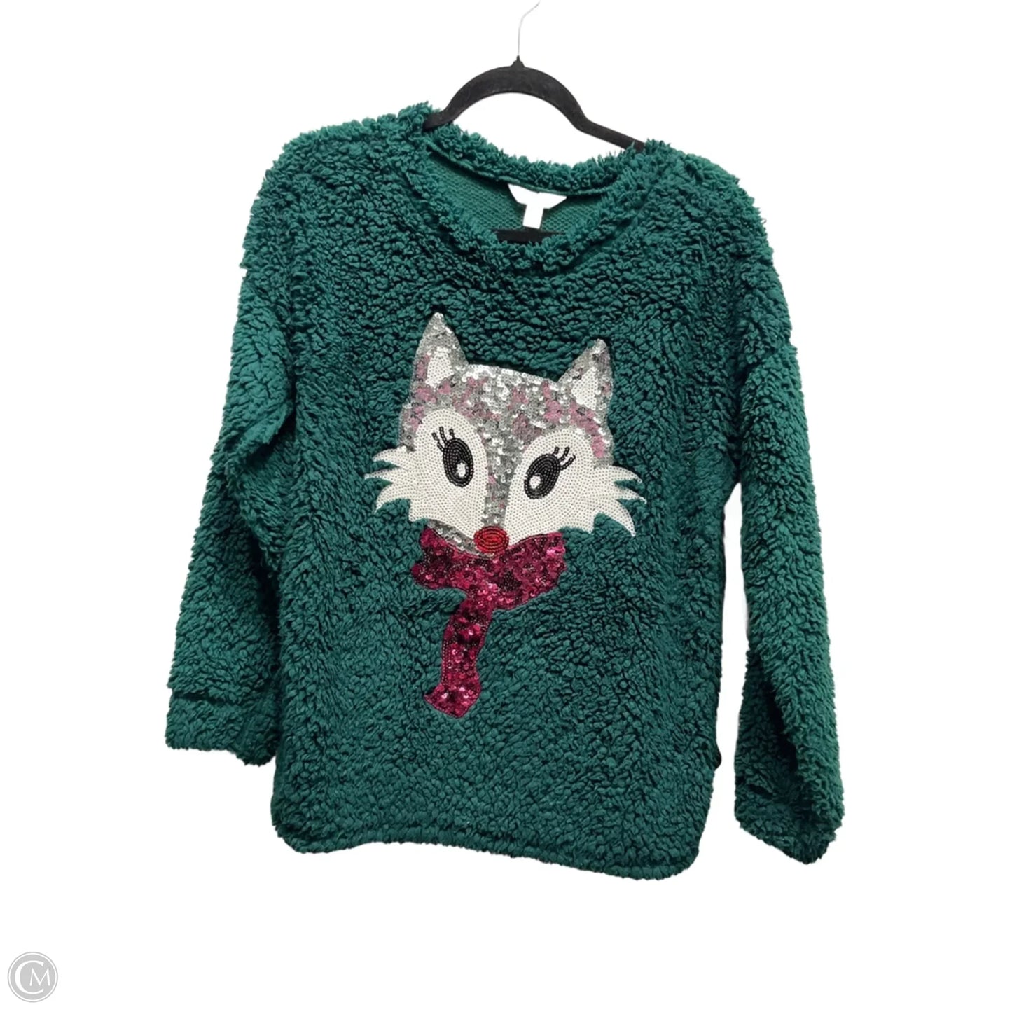 Sweatshirt Crewneck By Time And Tru In Green, Size: M