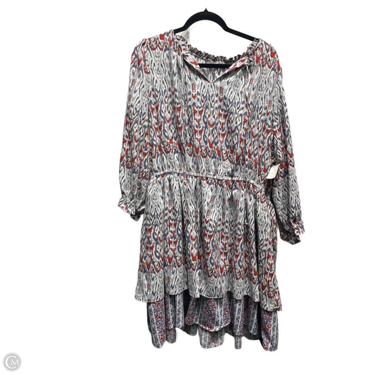 Dress Work By Dex In Grey & Red, Size: 1x
