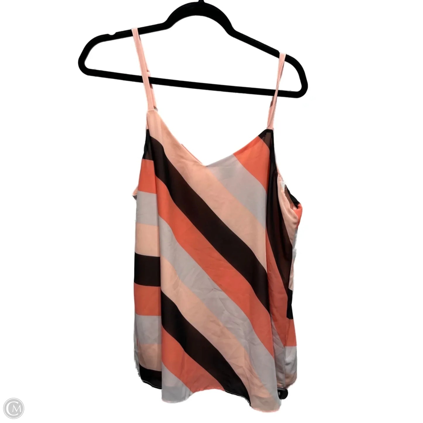 Top Sleeveless By Torrid In Black & Orange, Size: 1x