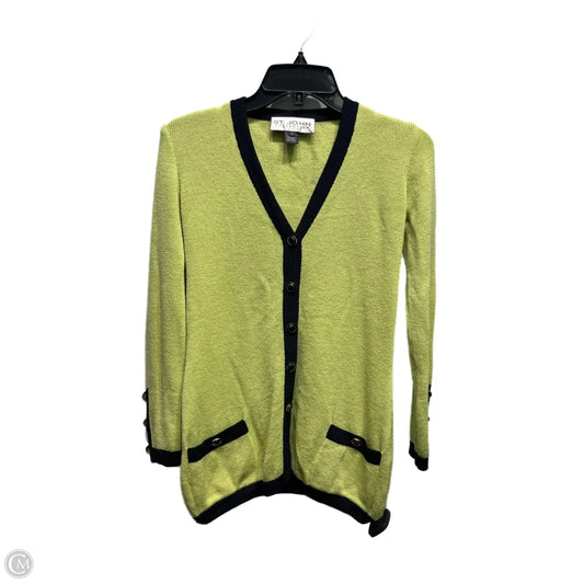 Jacket Luxury Designer By St John Collection In Black & Green, Size: 2