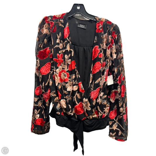 Bodysuit By Vici In Black & Red, Size: Xl