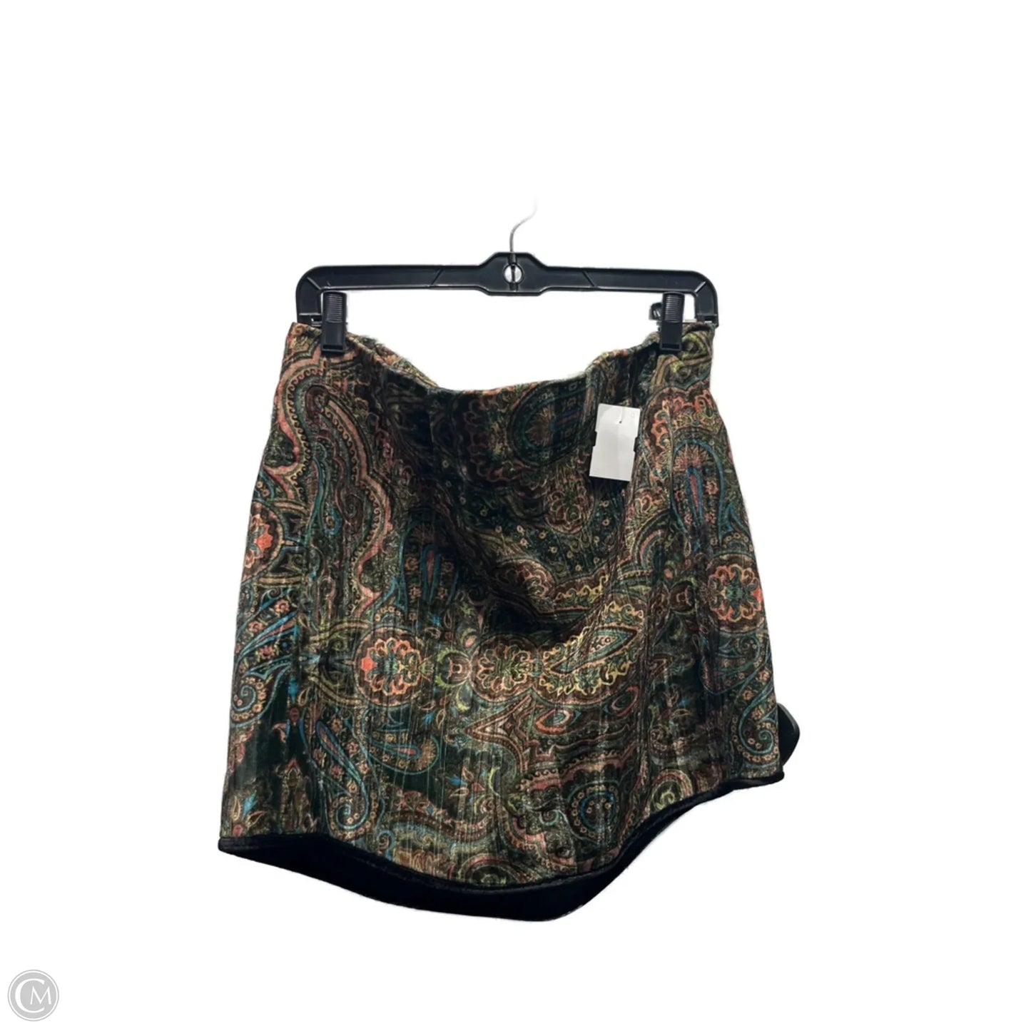 Skirt Mini & Short By Zara In Green & Orange, Size: Xl