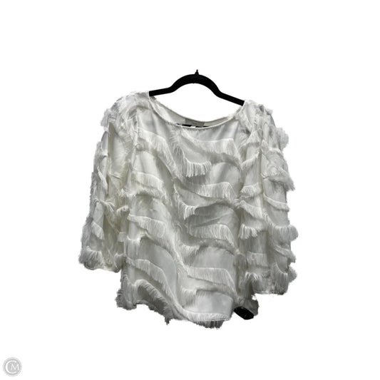 Blouse Short Sleeve By Joie In White, Size: S