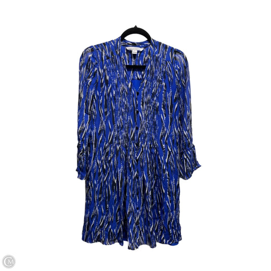 Dress Designer By Diane Von Furstenberg In Blue & White, Size: 2