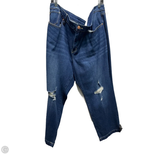 Jeans Straight By Lane Bryant In Blue Denim, Size: 24