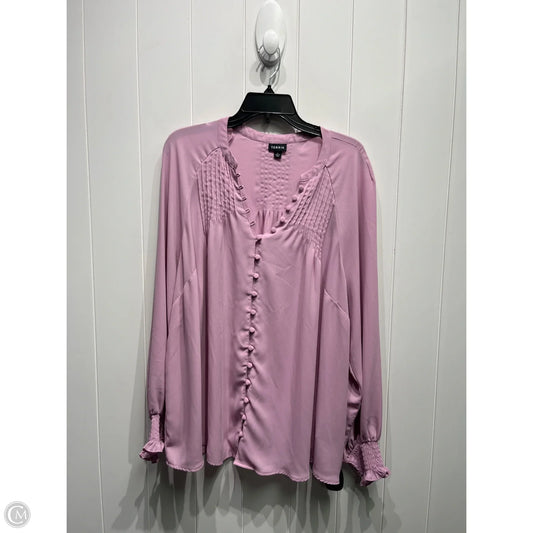 Top Long Sleeve By Torrid In Purple, Size: 2x