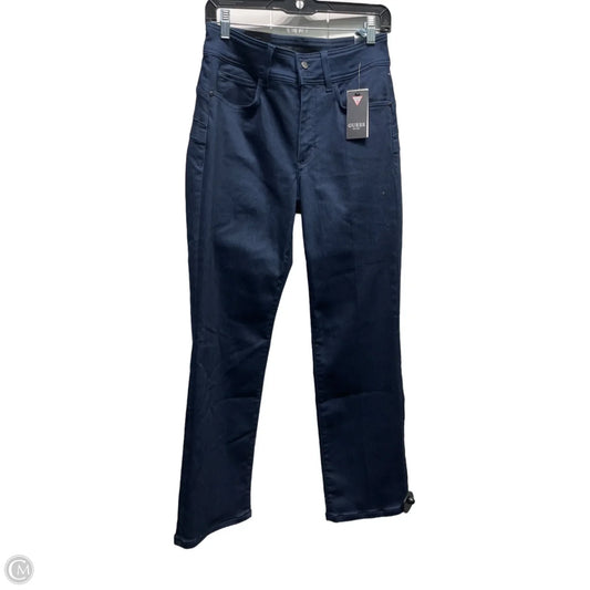 Jeans Boot Cut By Guess In Blue Denim, Size: L