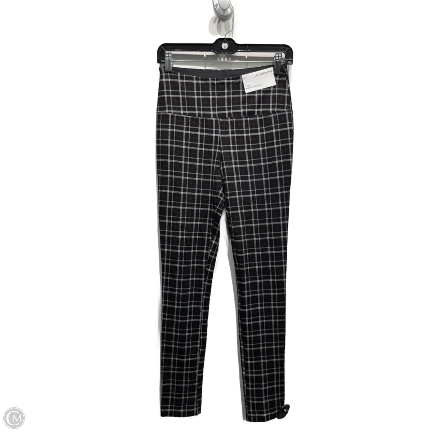 Pants Leggings By Liz Claiborne In Black & Red, Size: S