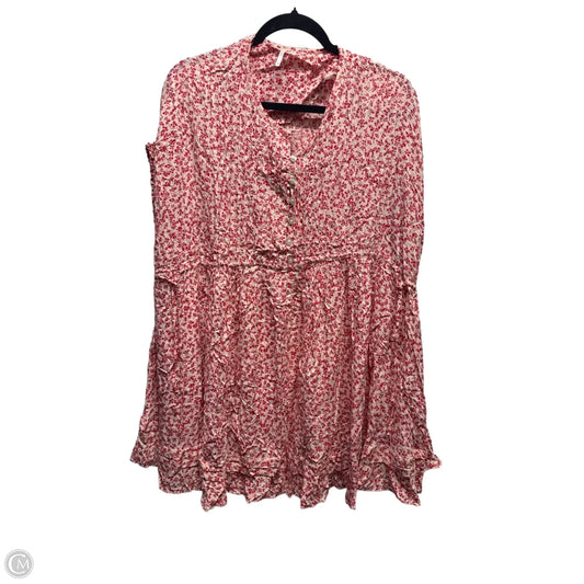 Dress Casual Short By Free People In Red & White, Size: Xs