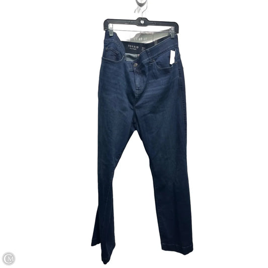 Jeans Boot Cut By Torrid In Blue Denim, Size: 22