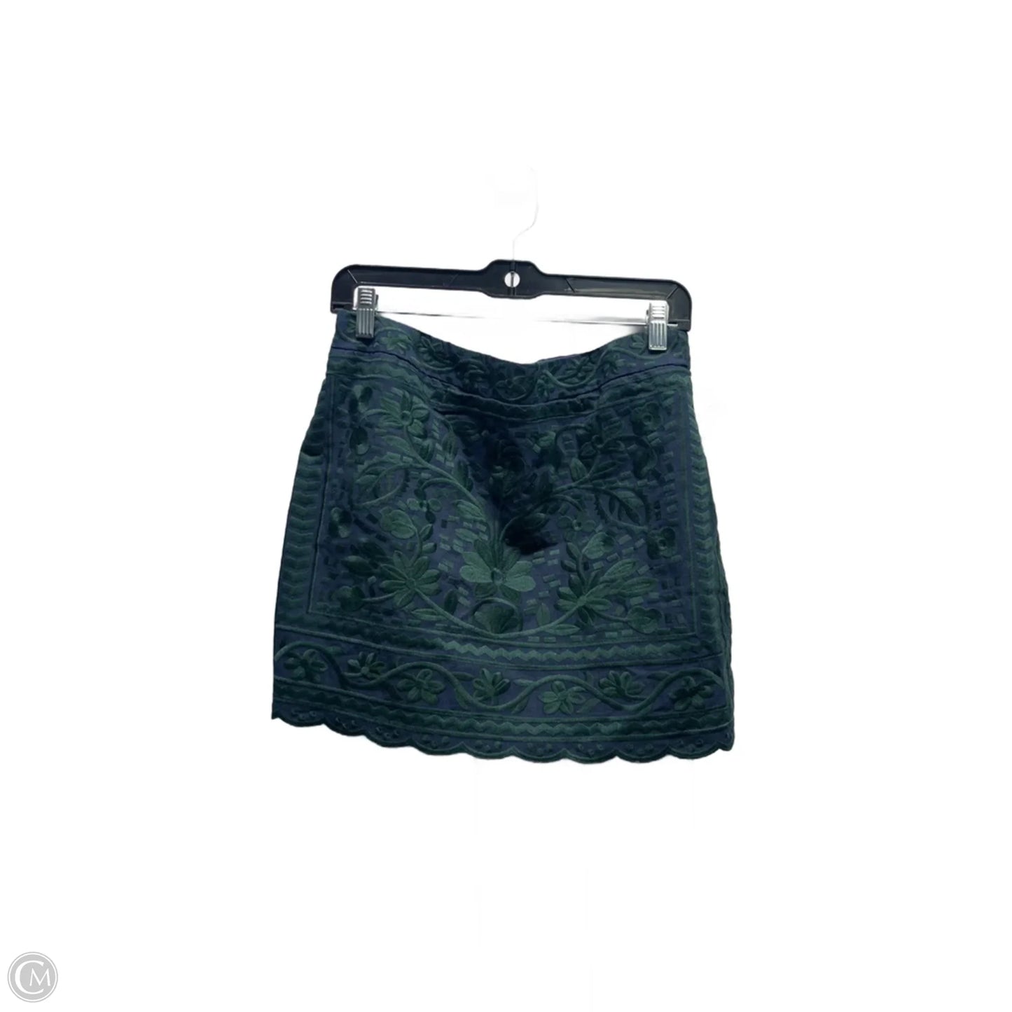Skirt Mini & Short By J.marie In Blue & Green, Size: M