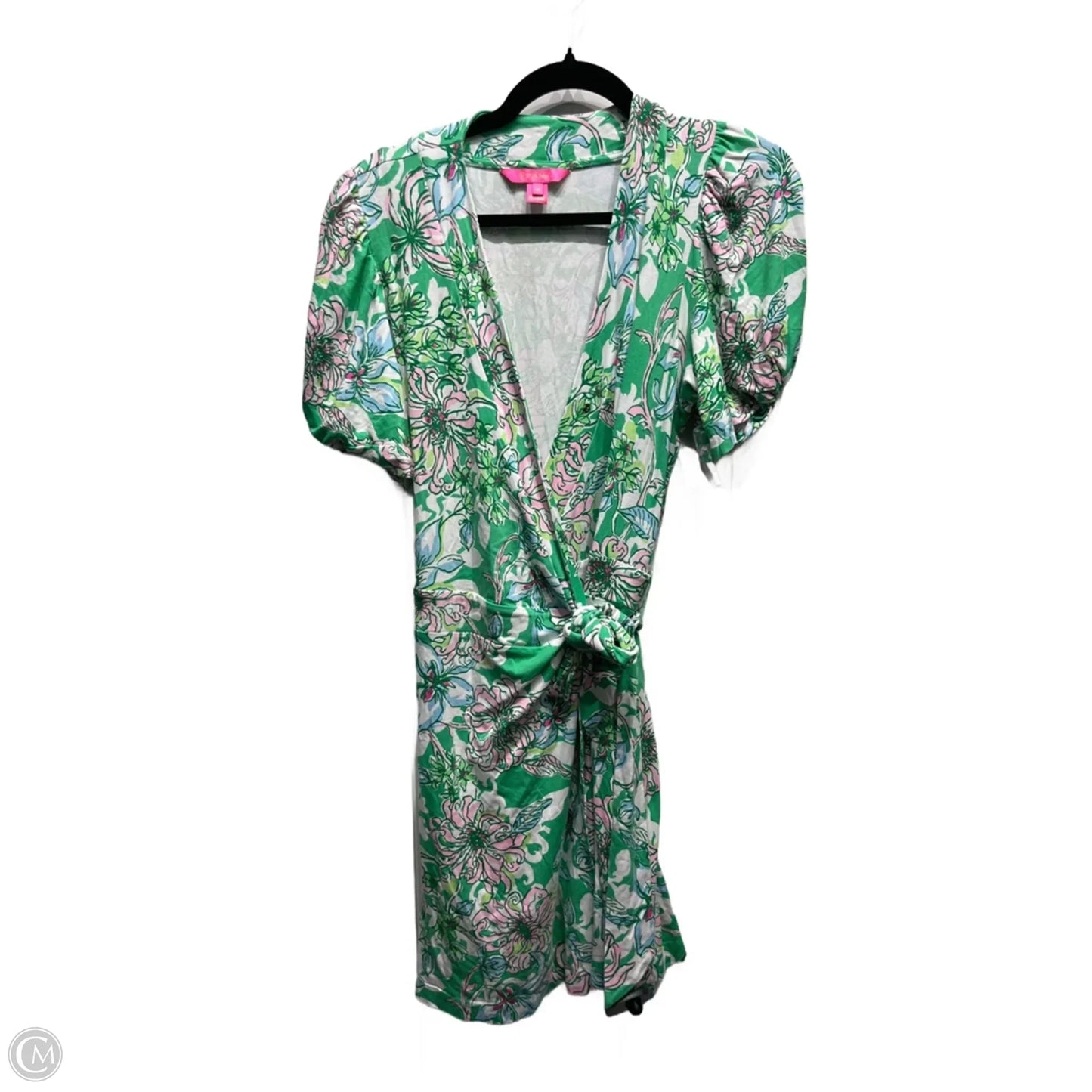 Dress Designer By Lilly Pulitzer In Green & Pink, Size: Mp