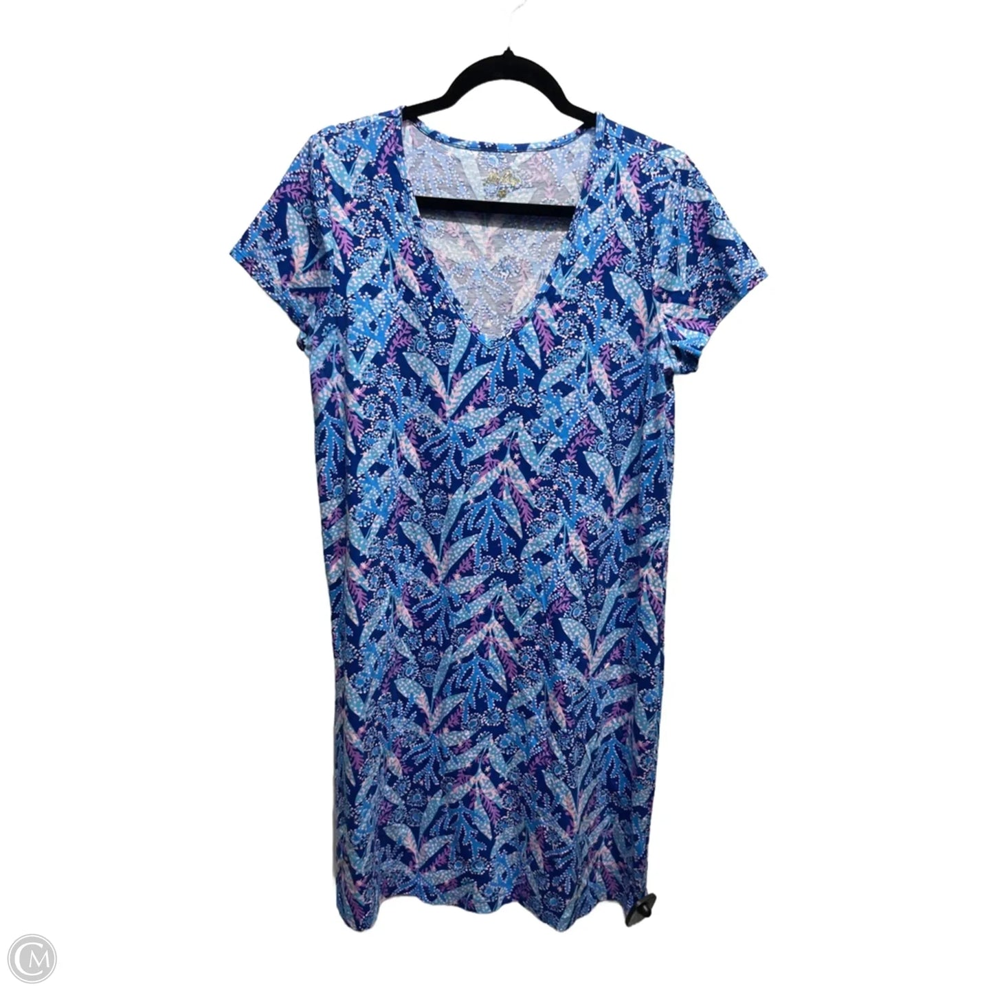 Dress Designer By Lilly Pulitzer In Blue & Purple, Size: M