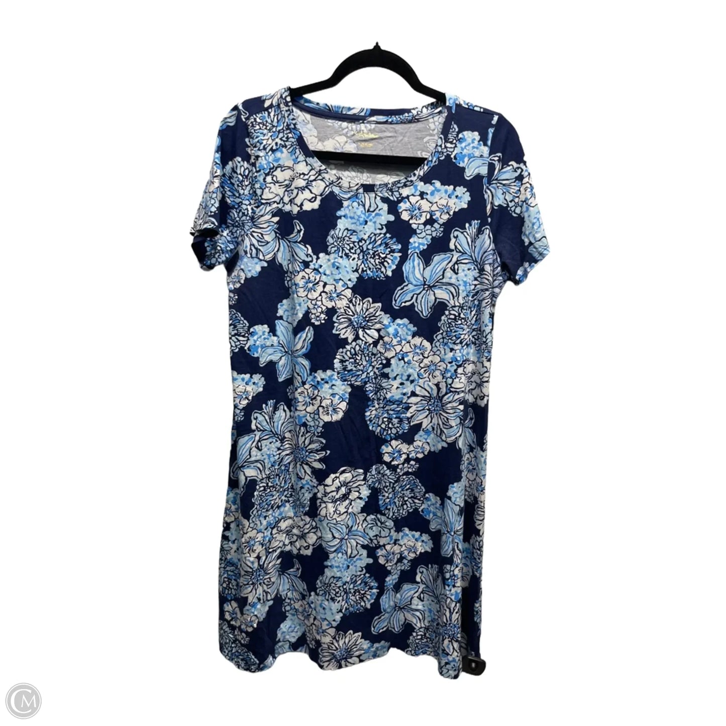 Dress Casual Short By Lilly Pulitzer In Blue & White, Size: L