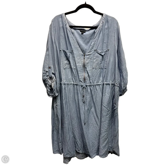 Dress Casual Short By Torrid In Blue Denim, Size: 3x