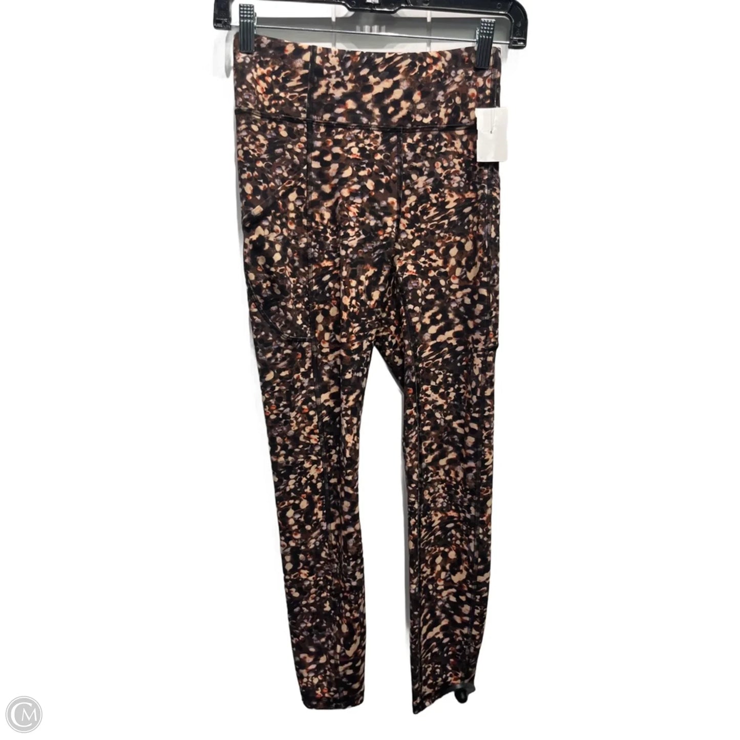 Athletic Leggings By Lululemon In Cream & Red, Size: 4