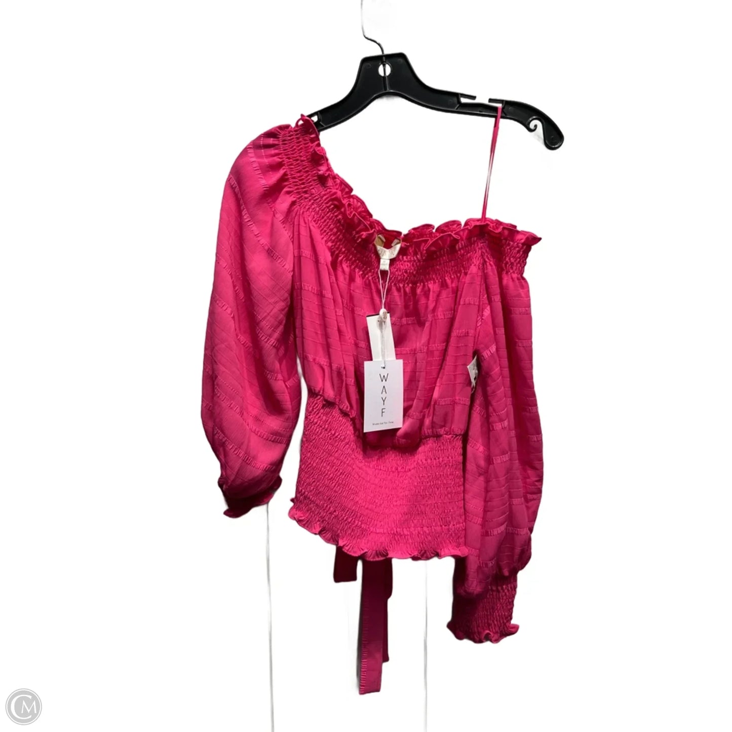 Blouse Long Sleeve By Wayf In Pink, Size: M
