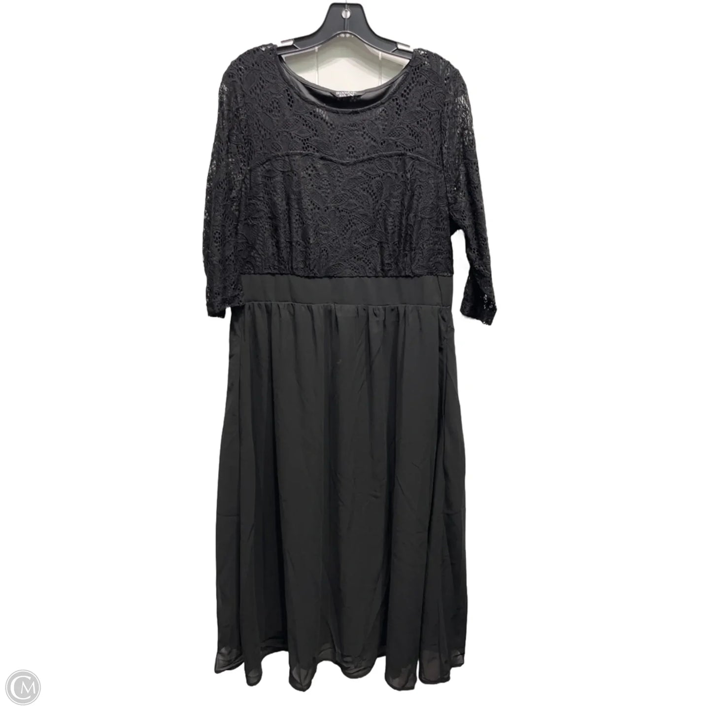 Dress Casual Midi By Bloomchic In Black, Size: 16