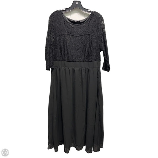 Dress Casual Midi By Bloomchic In Black, Size: 16