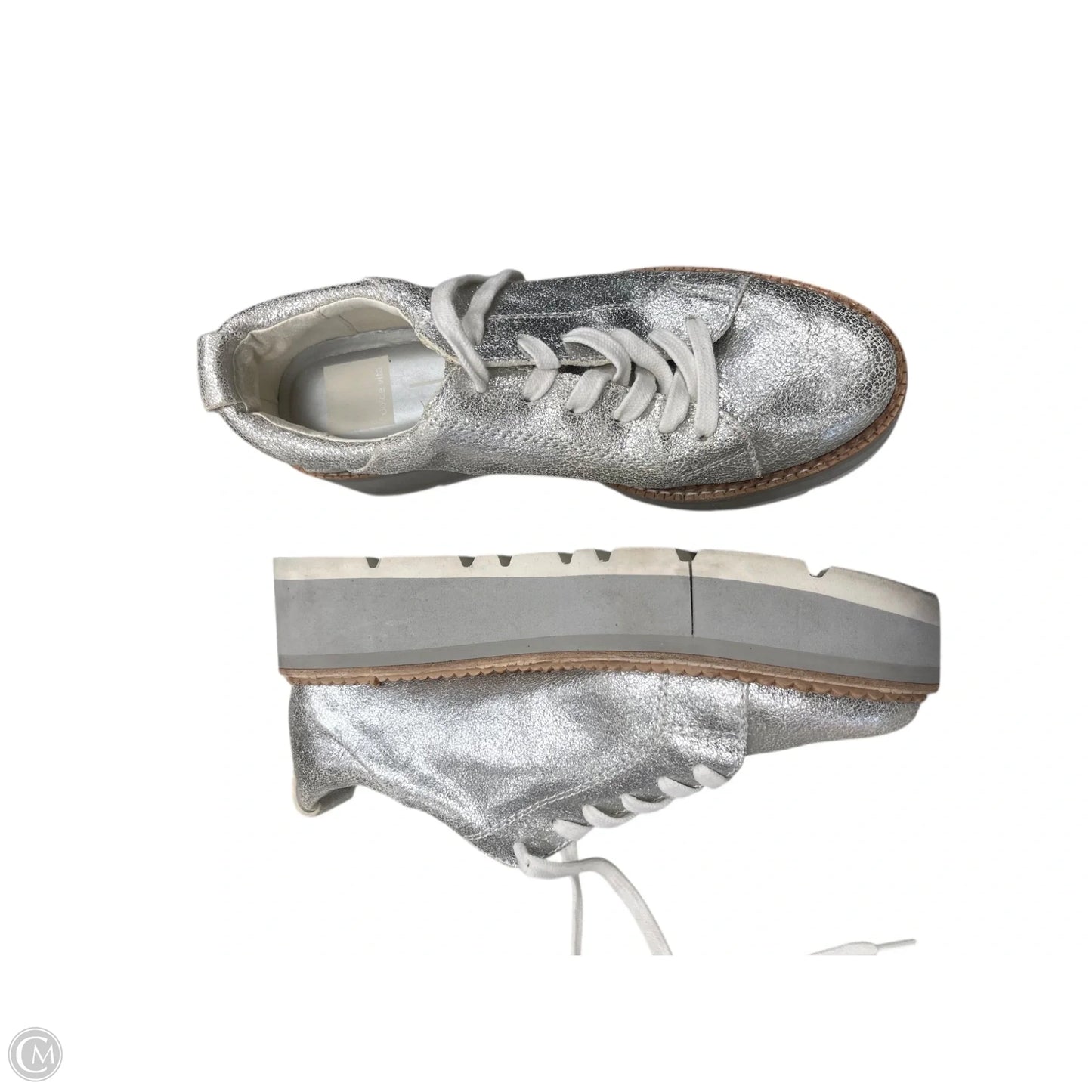 Shoes Heels Platform By Dolce Vita In Silver, Size: 7.5