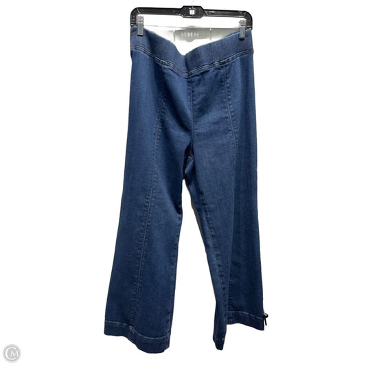 Jeans Wide Leg By Talbots In Blue Denim, Size: Xl