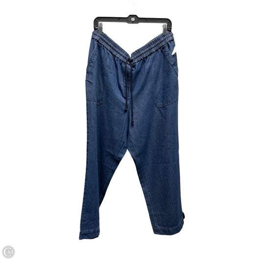 Jeans Wide Leg By Talbots In Blue Denim, Size: Xl