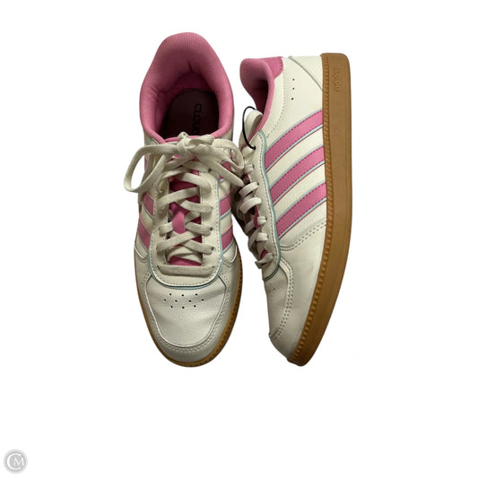 Shoes Sneakers By Adidas In Pink & White, Size: 7