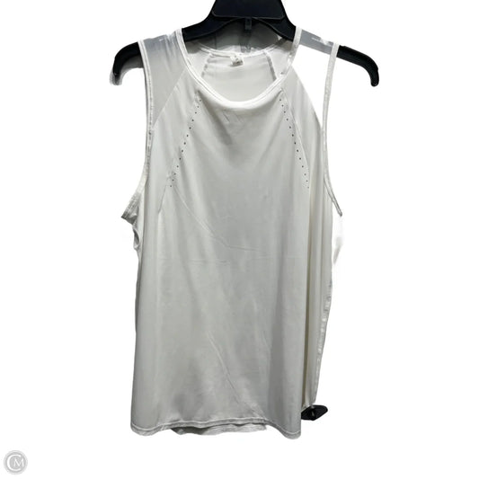 Athletic Tank Top By Lululemon In White, Size: 8