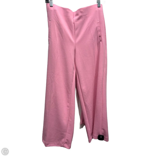 Pants Wide Leg By Jules & Leopold In Pink, Size: S