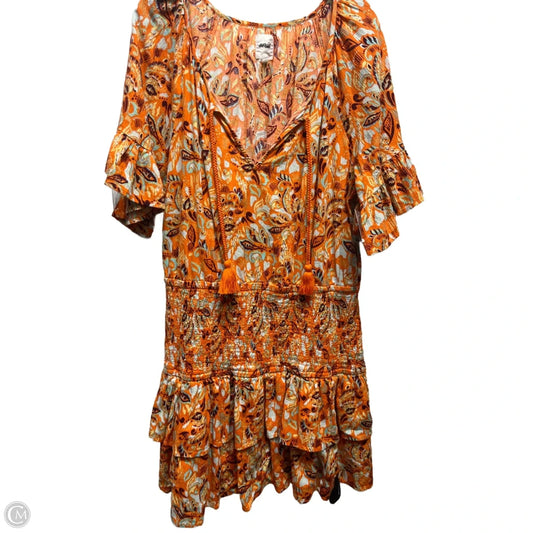 Dress Casual Short By Aerie In Green & Orange, Size: Xl