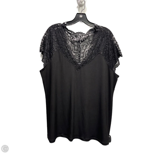 Top Short Sleeve By Torrid In Black, Size: 2x