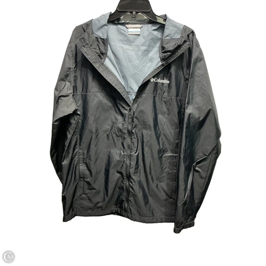 Jacket Windbreaker By Columbia In Black, Size: M