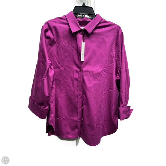 Top Long Sleeve By Chicos In Purple, Size: Xl