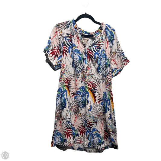 Dress Casual Short By Chicos In Blue & Green, Size: S