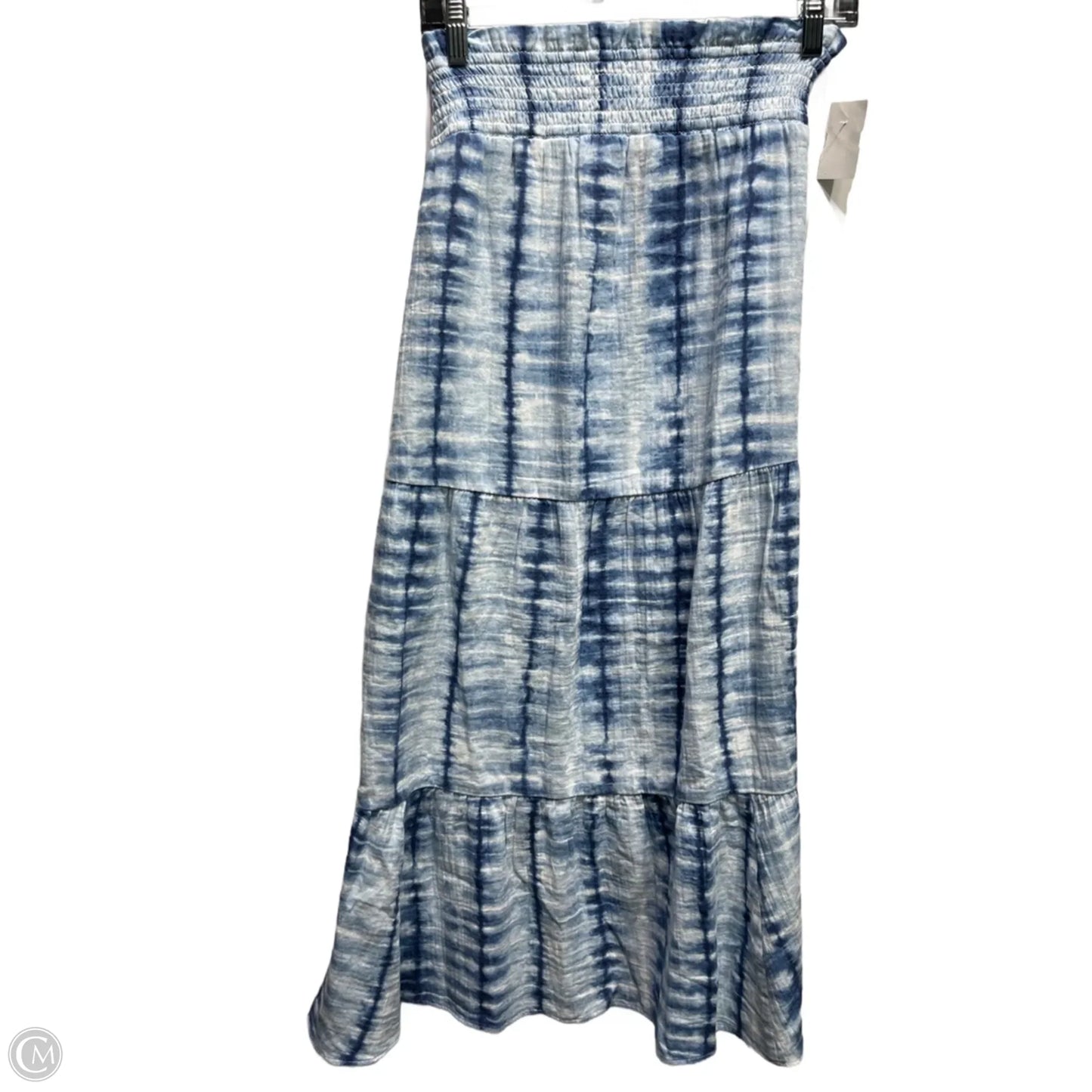 Skirt Maxi By Chicos In Blue & White, Size: S