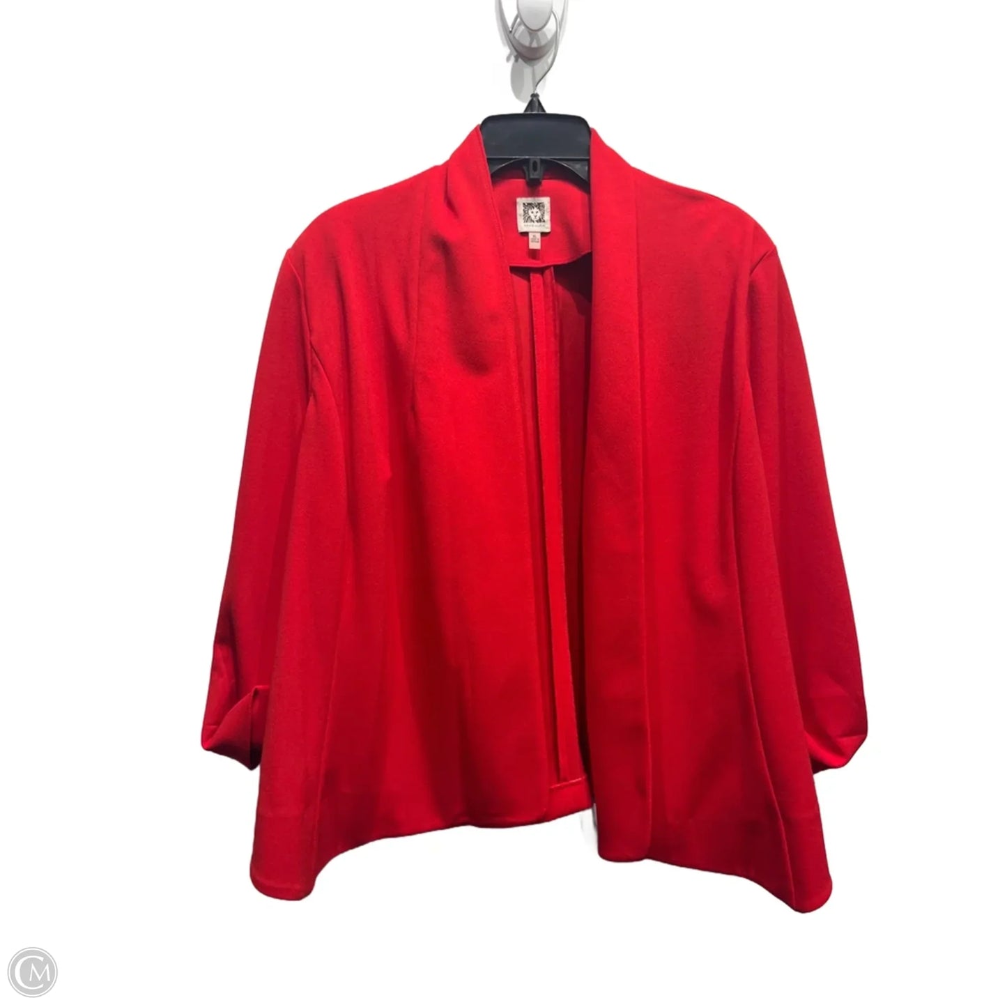 Blazer By Anne Klein In Red, Size: Xl
