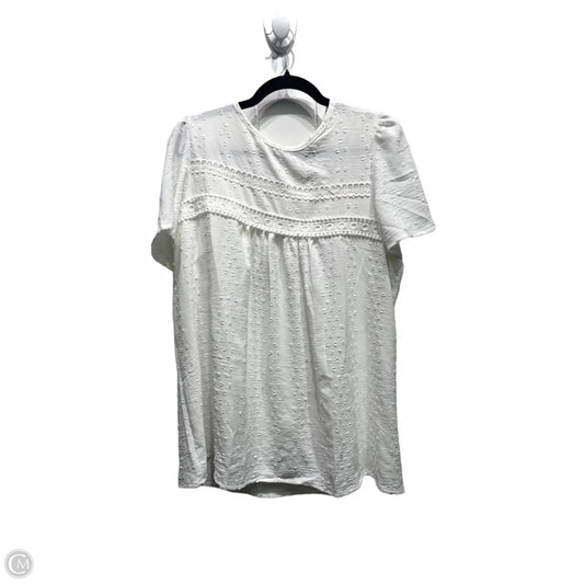 Top Short Sleeve By FALECHAY In White, Size: Xl