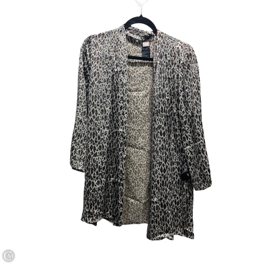 Cardigan By Chicos In Animal Print, Size: M