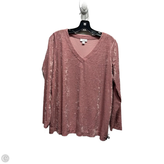 Top Long Sleeve By J. Jill In Mauve, Size: S